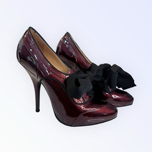 Lanvin Derby Patent Leather Stiletto 38 - Picture 2 of 6